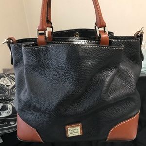 Large Pebble leather Brenna Satchel